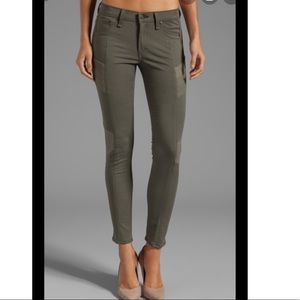 rag & bone Halifax Legging Jeans in Army, Size 25